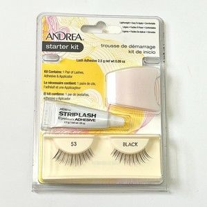 Andrea Strip Lashes Starter Kit Black Eyelash New Sealed